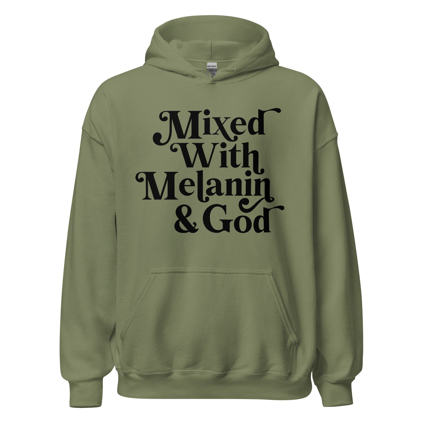 Mixed with Melanin and God Unisex Hoodie